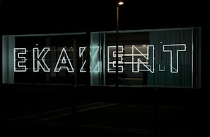 A neon-lit sign showcasing the word 'Innovation' in bold letters.
