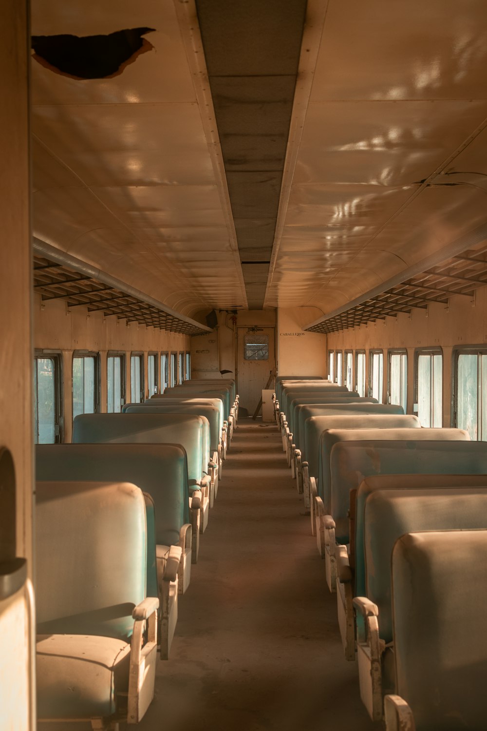 white and black bus seats