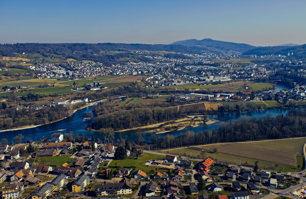 aerial view of city during daytime