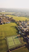 aerial view of green grass field during daytime