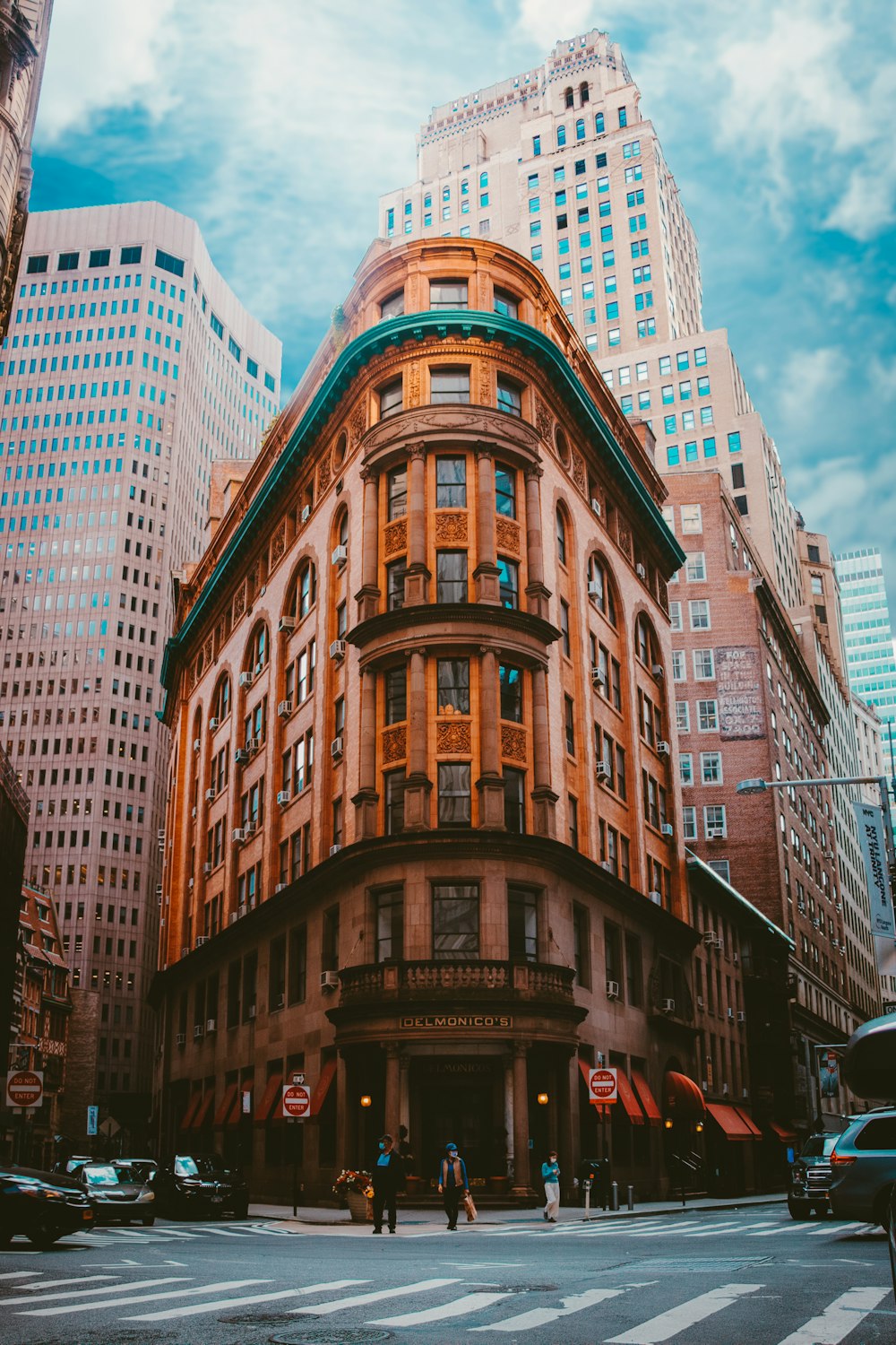 brown and white concrete building