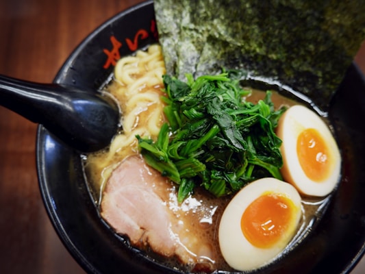 Shoyu King Ramen with clear soy-based broth at Shinjuku Ramen NYC