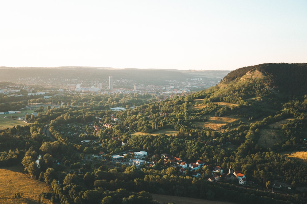 Vue aérienne de la ville pendant la journée