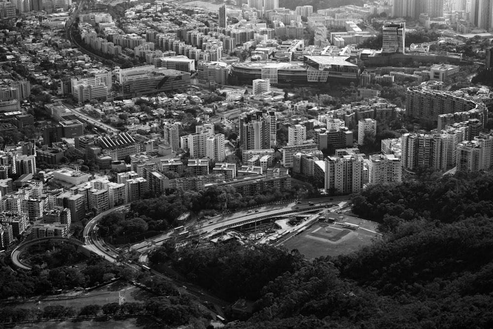 aerial view of city buildings during daytime