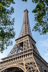 brown and white eiffel tower
