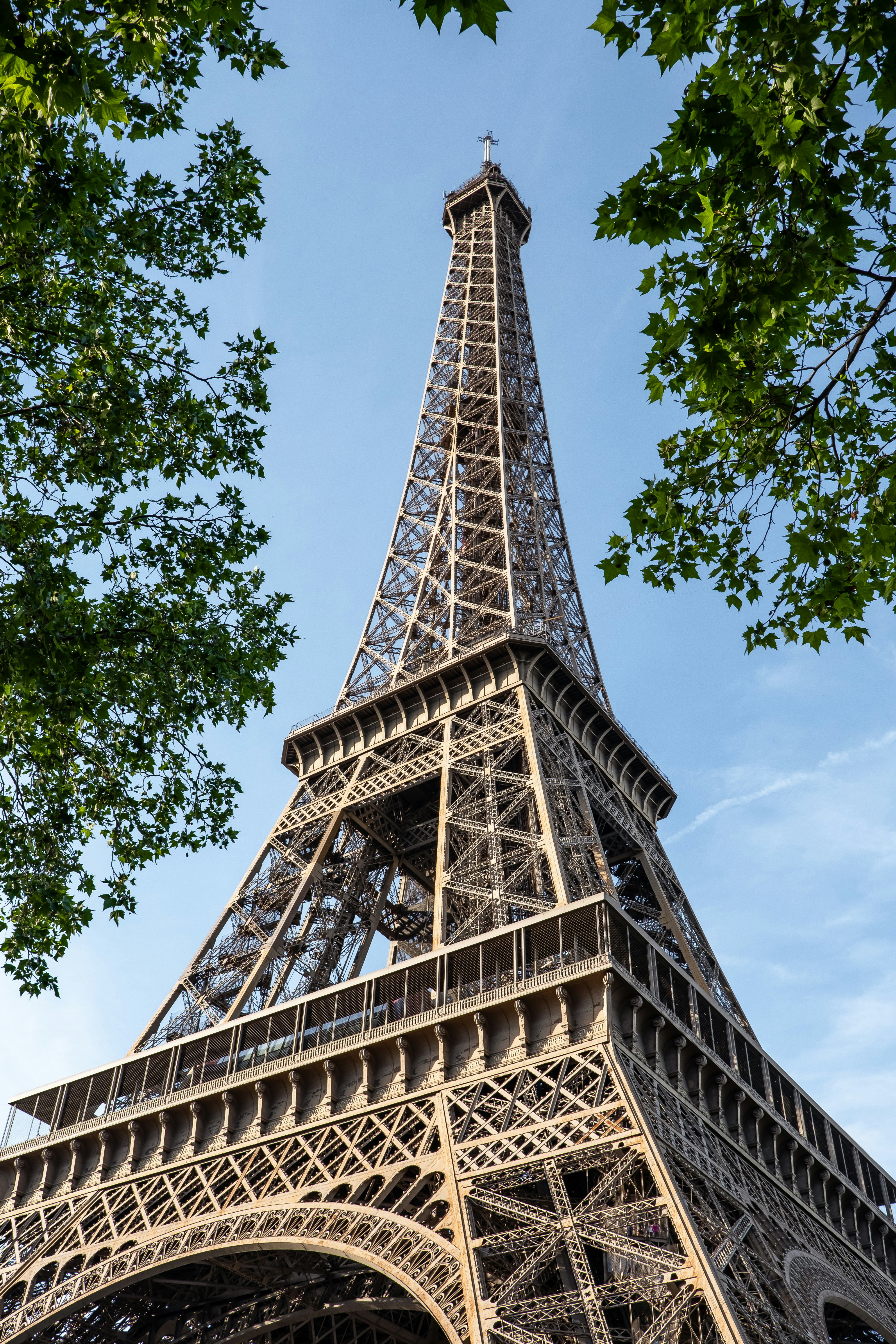 brown and white eiffel tower