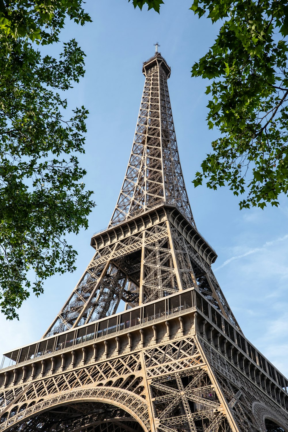 brown and white eiffel tower