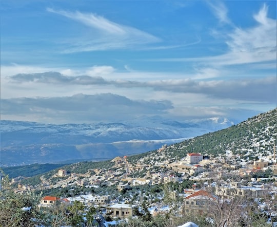 aerial view of city during daytime in Kfarchouba Lebanon