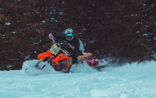 Riders hit the trails from the cabin door