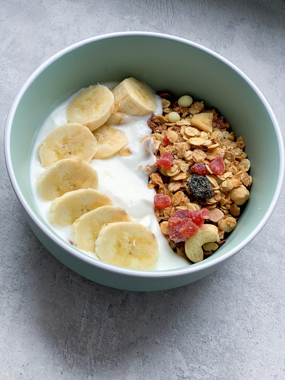 white ceramic bowl with brown and red food