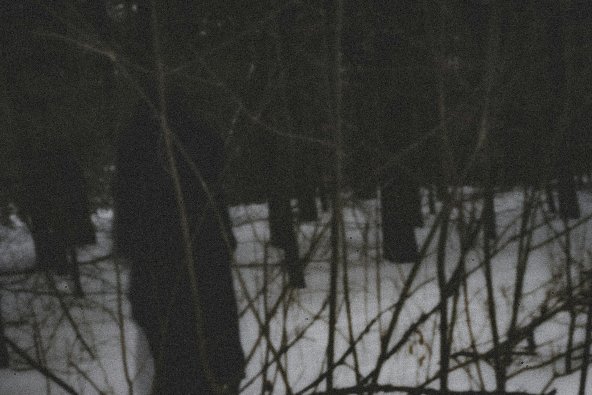 A mysterious, shadowy scene hinting at Arctic landscapes with subtle clues of a secretive mafia, evoking intrigue for the upcoming Artic Mafia game.