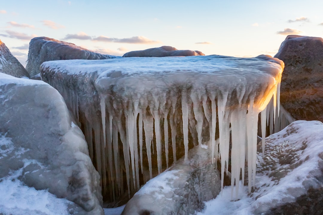 ice on body of water during daytime