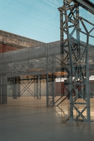 Industrial space featuring a robust epoxy coating with visible texture and impeccable finish under strong lighting.