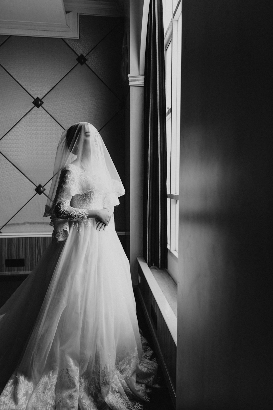 woman in white wedding dress