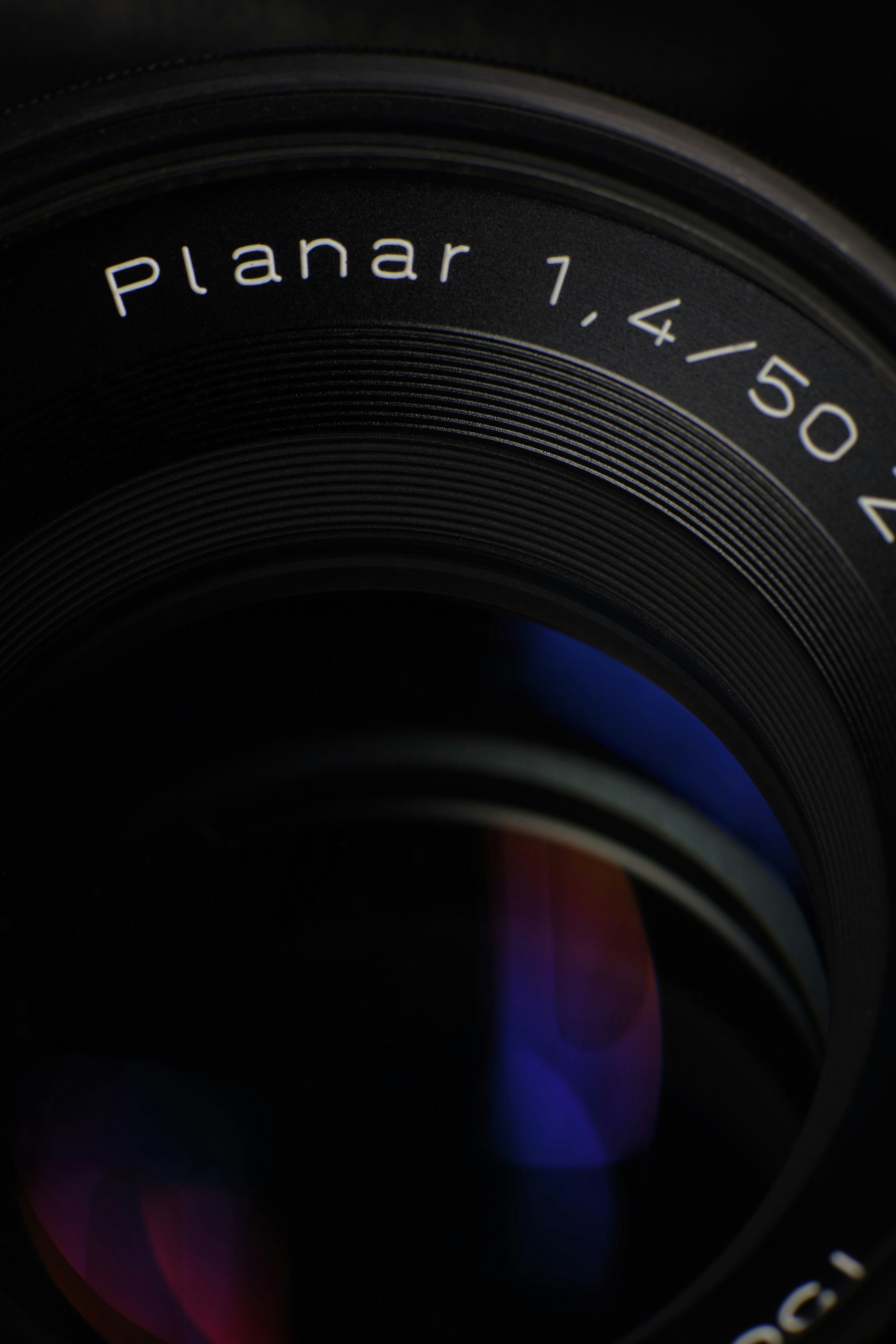 obiettivo della fotocamera nero nella fotografia ravvicinata