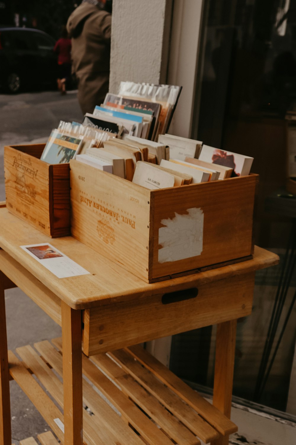 brown wooden box on brown wooden table