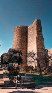 brown brick building near green trees during daytime