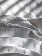 white and gray stripe textile