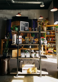 A cozy corner showcasing essential everyday products.