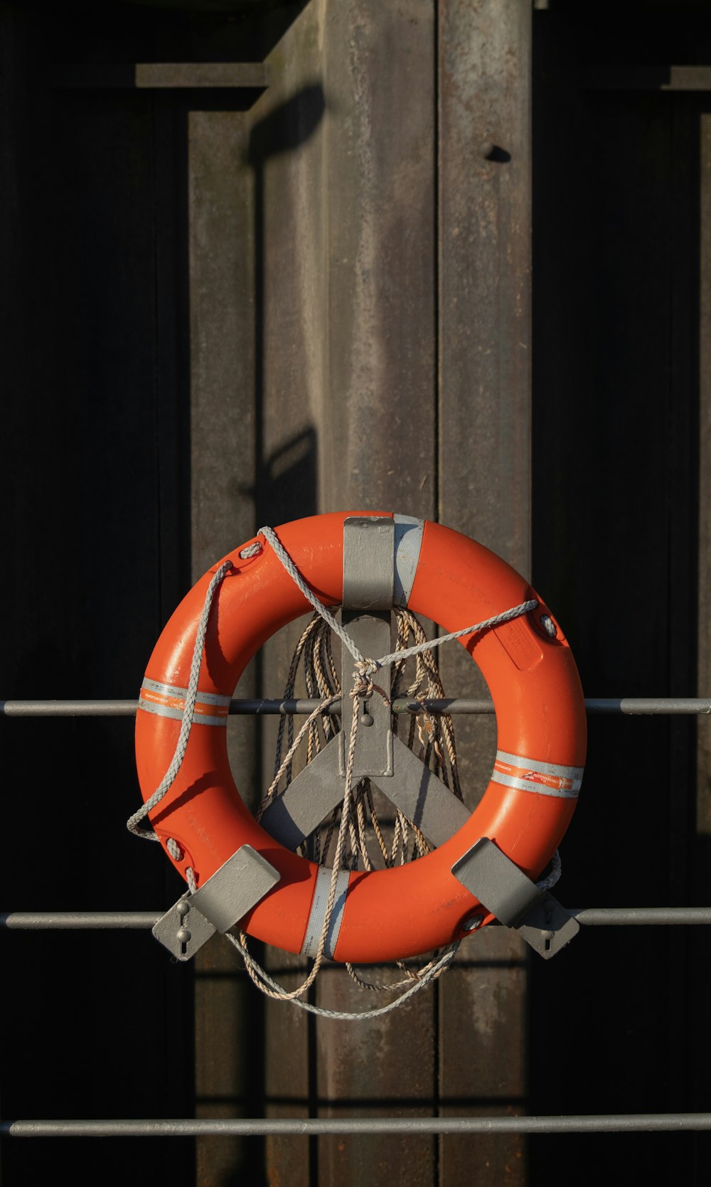 orange and white round plastic toy