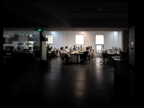people sitting on chair inside building