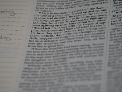 Vibrant thumbnail showing David and Goliath in action.