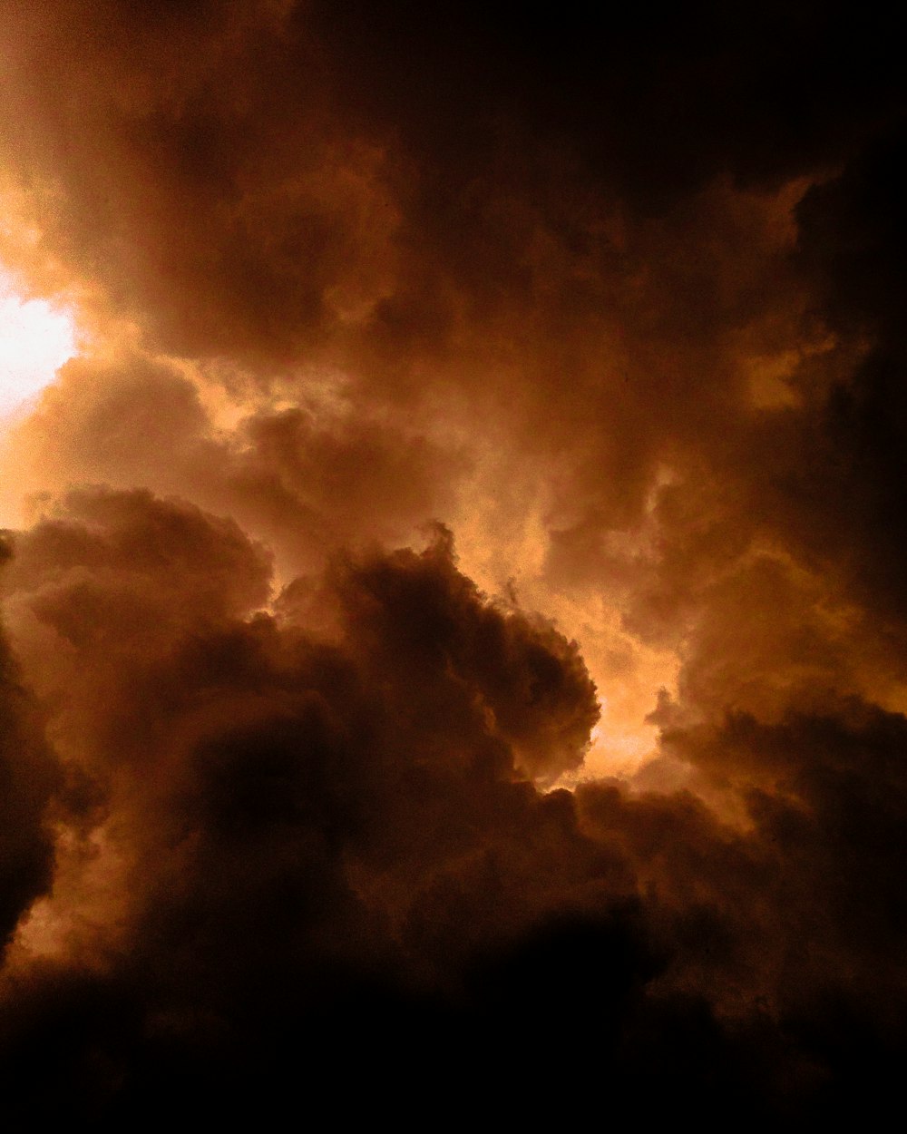 white clouds and blue sky