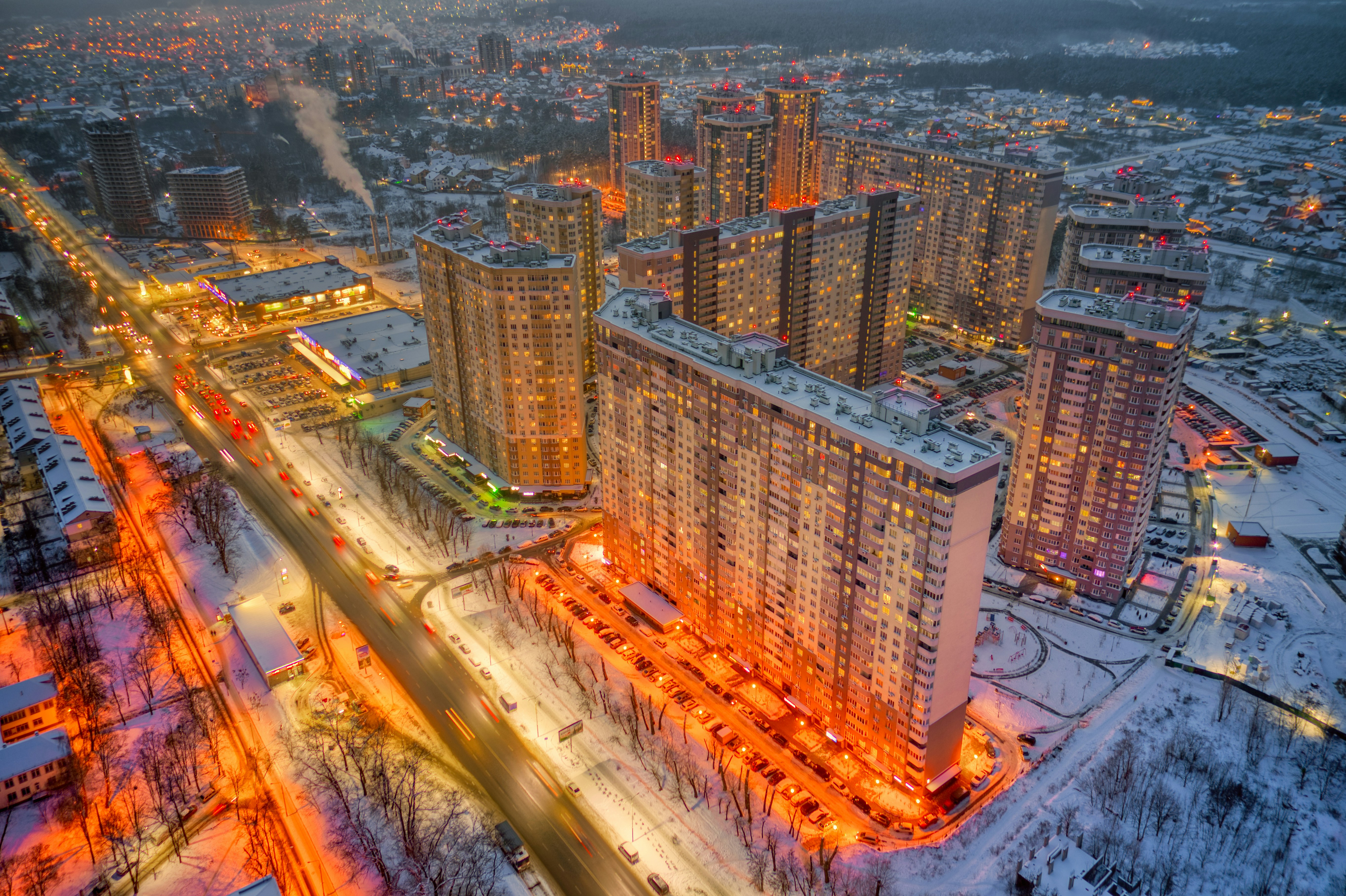 aerial view of city buildings during daytime