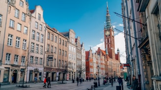 people walking on street near brown concrete building during daytime