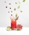 strawberry juice in clear drinking glass