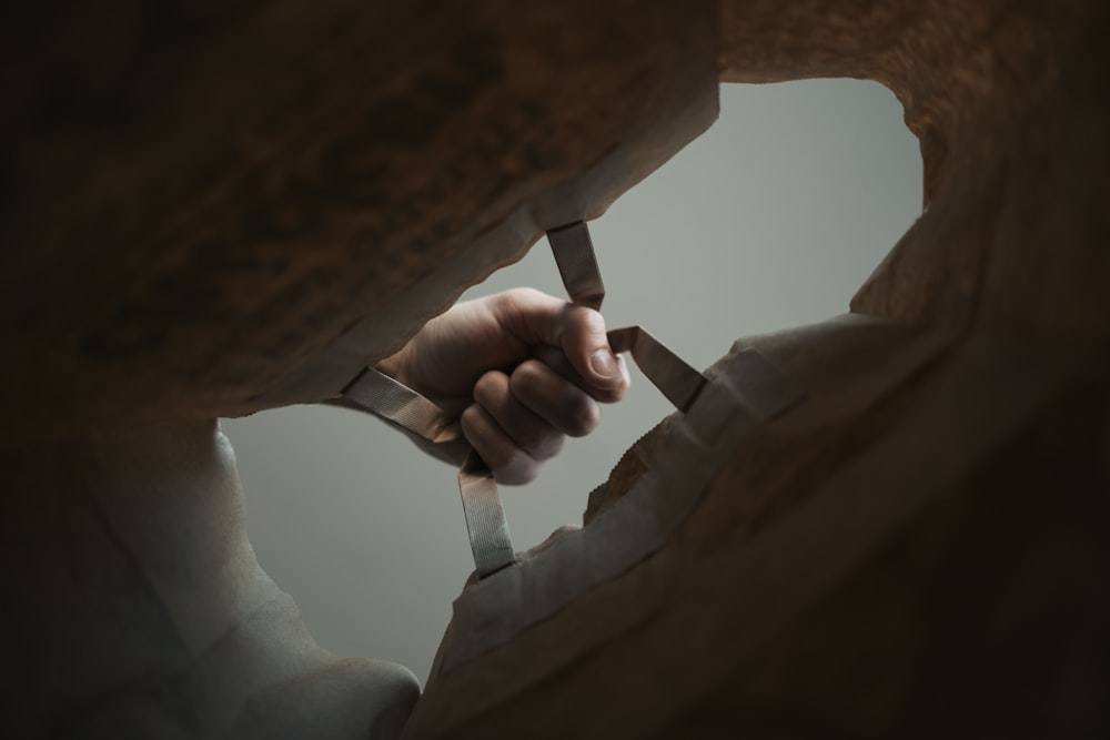 person holding knife and fork