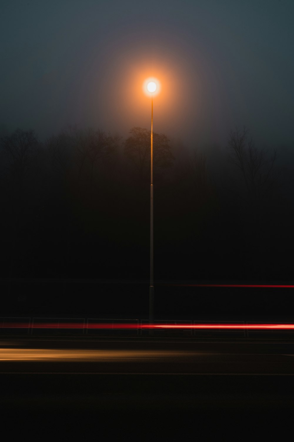 street light turned on during night time