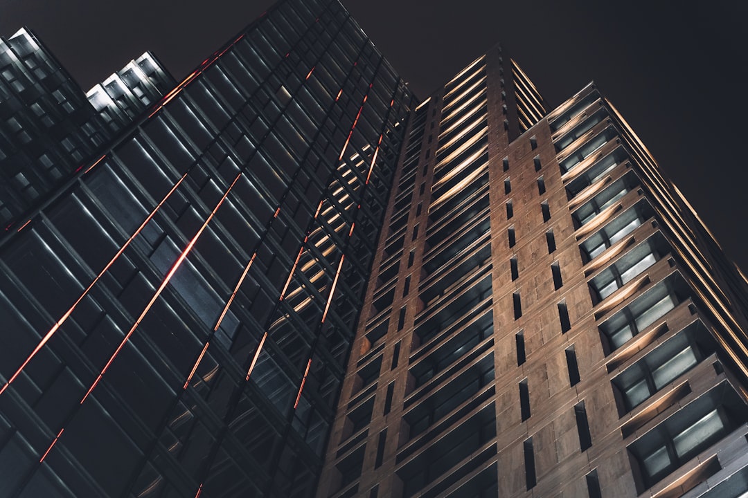 brown high rise building during nighttime