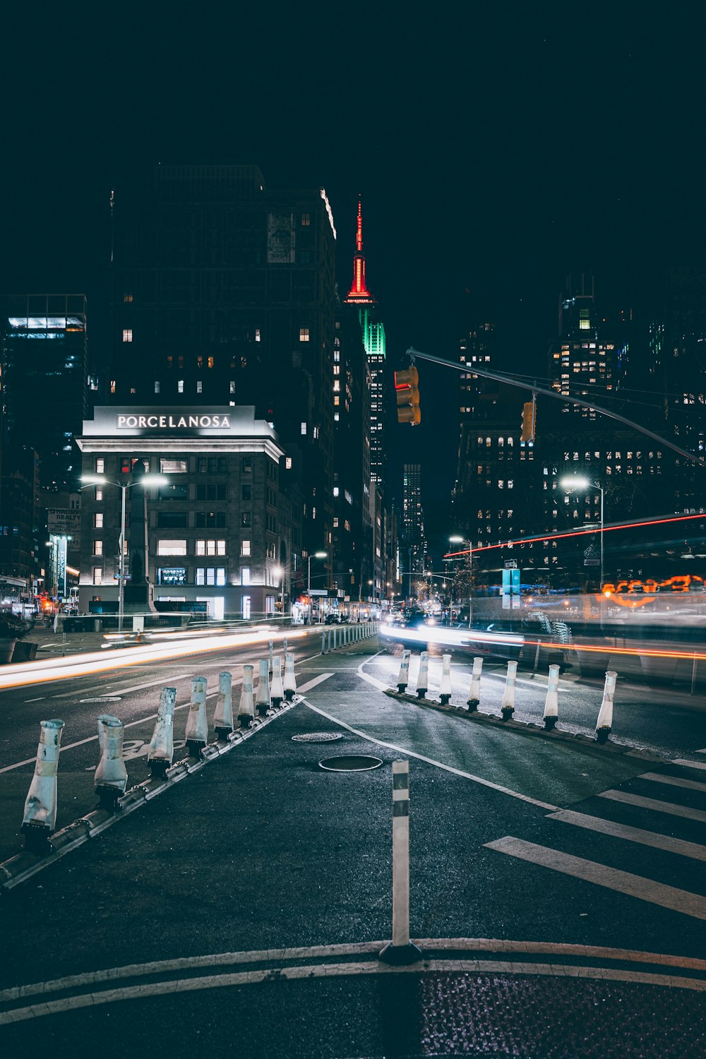 cars on road during night time