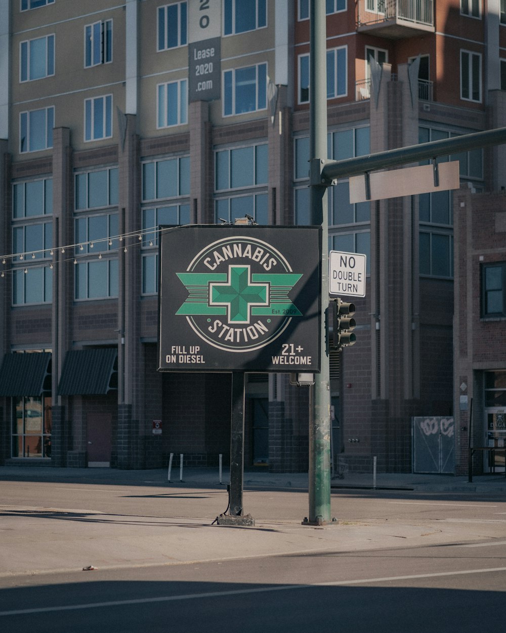 green and white UNKs coffee shop signage