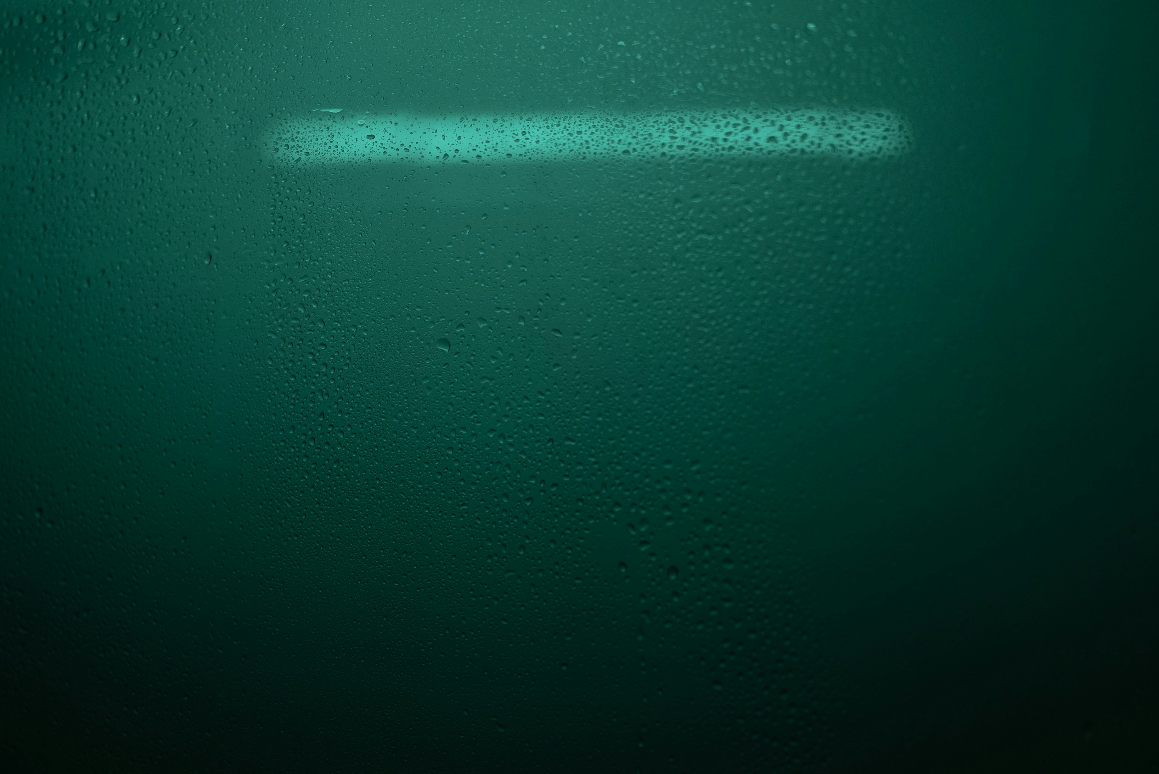 green textile with light reflection