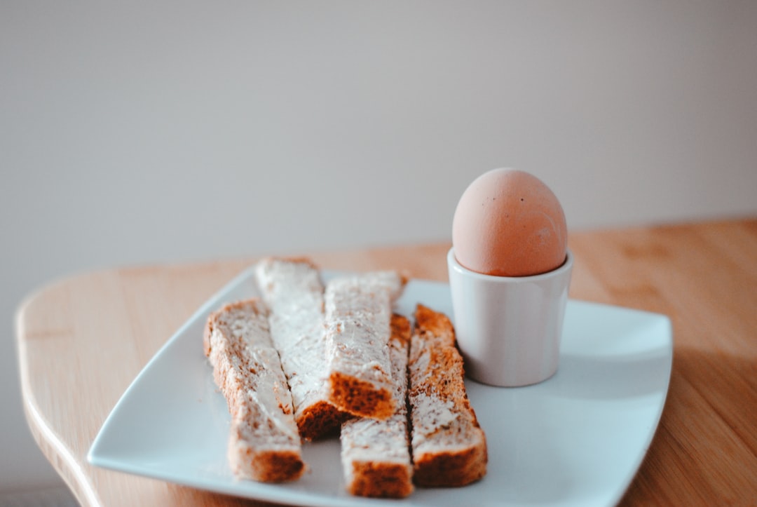 brown bread on white ceramic plate