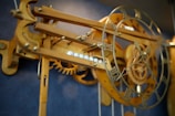 brown wooden ship wheel scale model