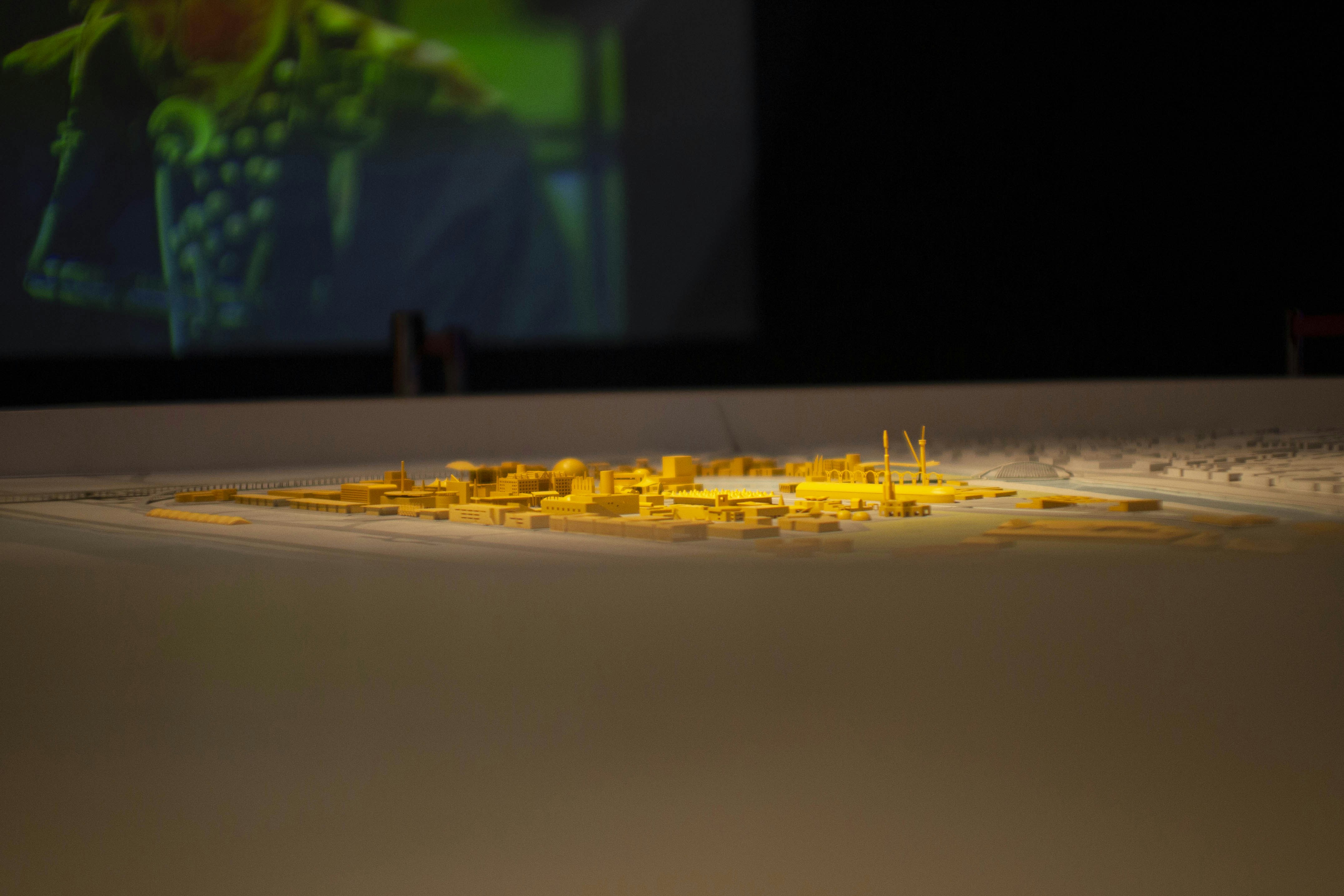 yellow lights on brown wooden table