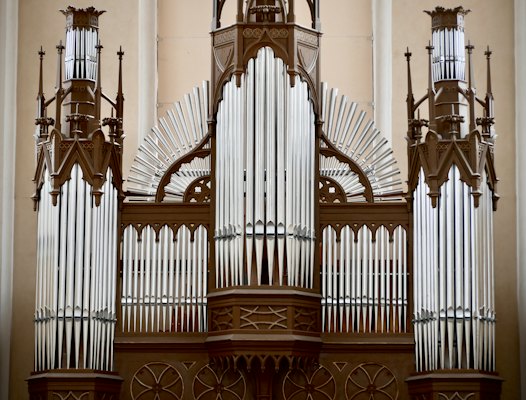 The organ in the cathedral — Kutná Hora, Czech Republic