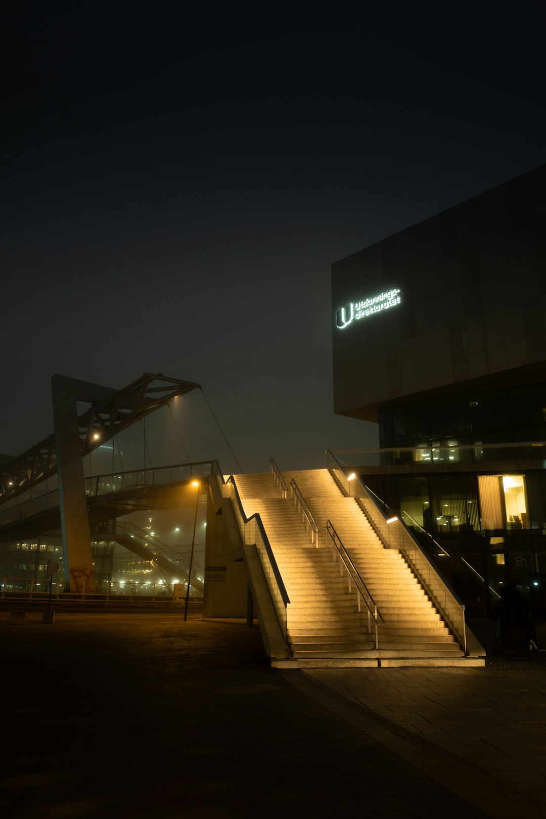 white and black building during night time