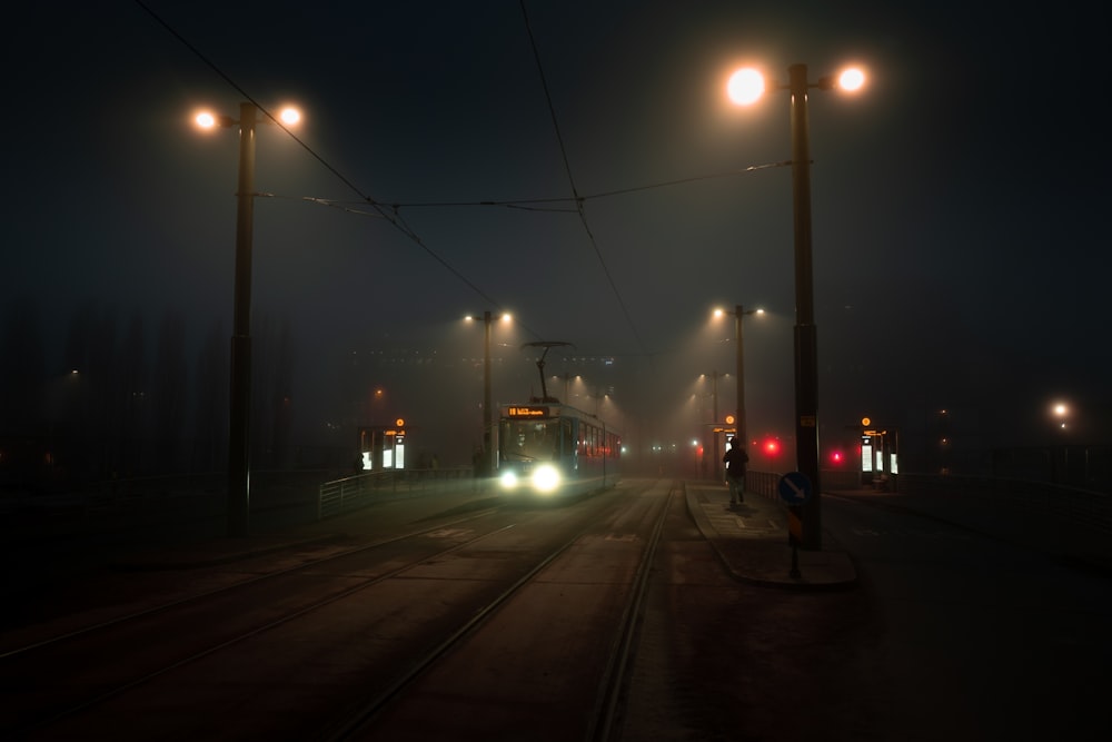 cars on road during night time