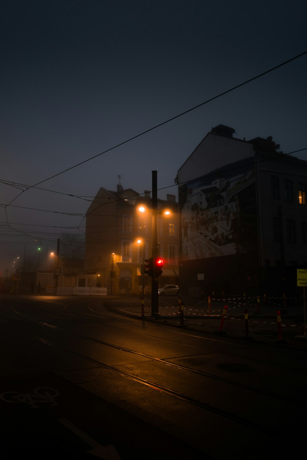 brown concrete building during night time