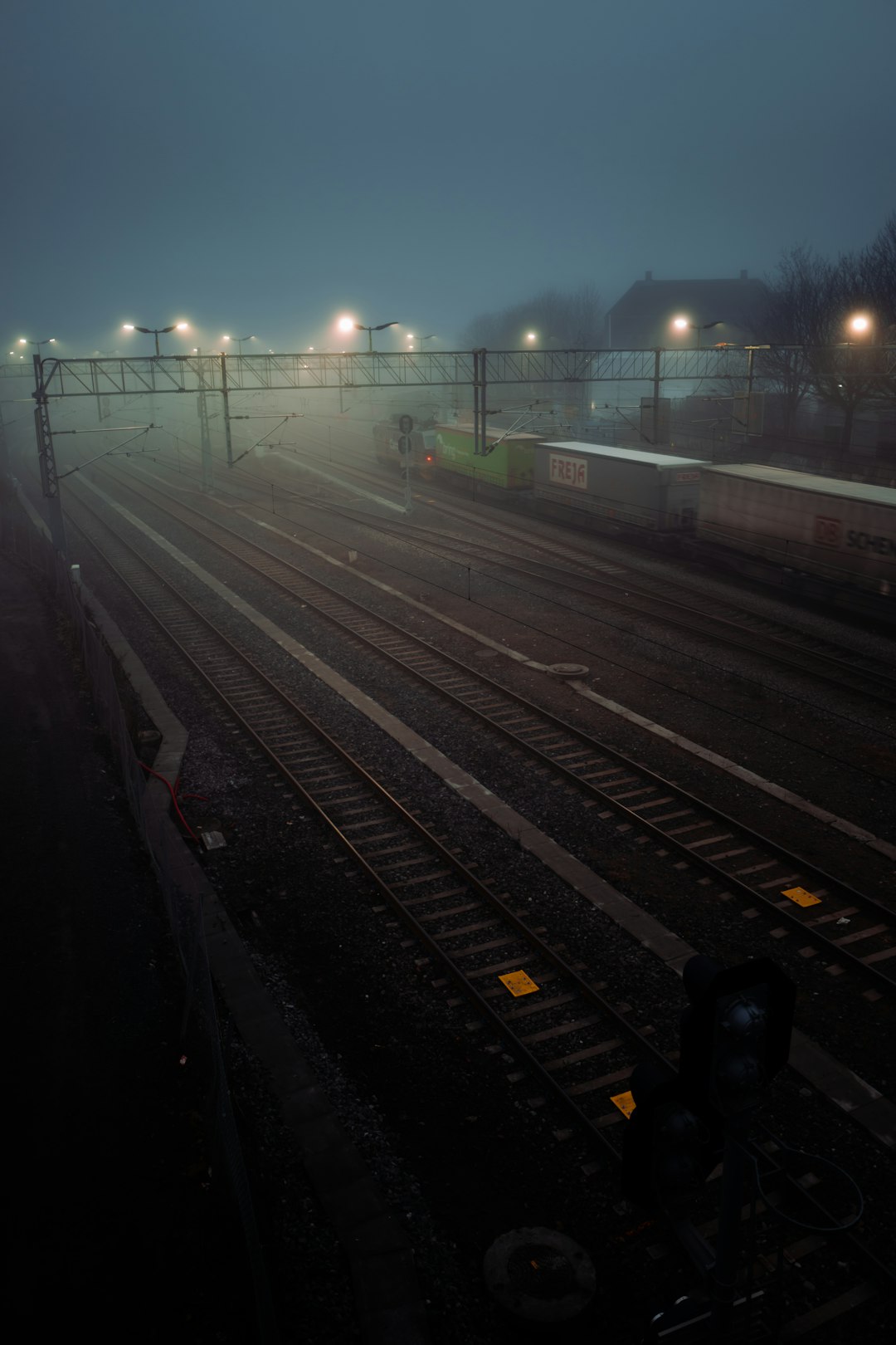 black and white train rail