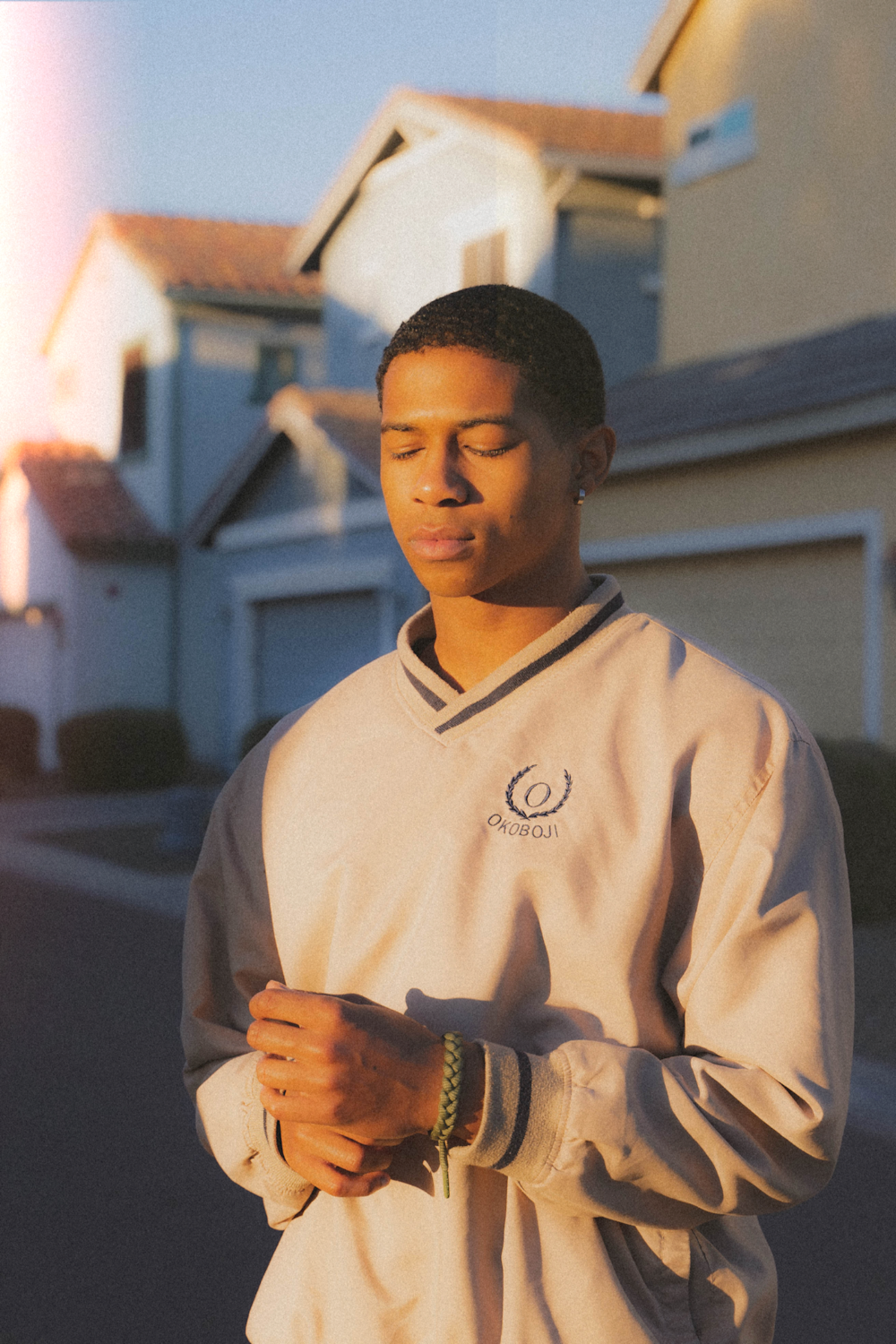 man in white nike long sleeve shirt