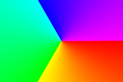 A colorful abstract image split into sections.