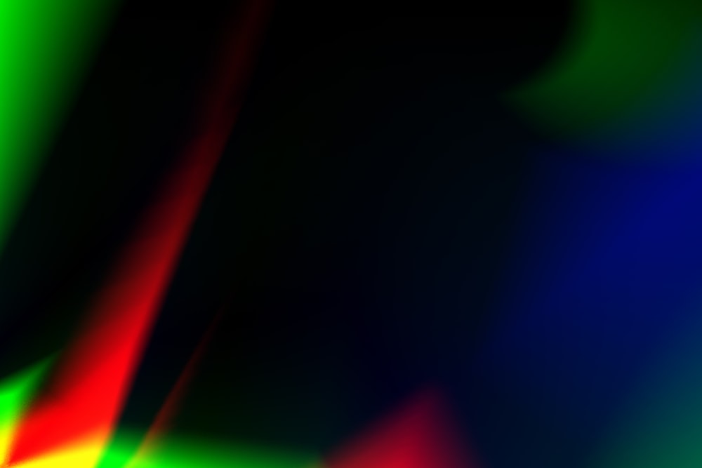 green red and blue light