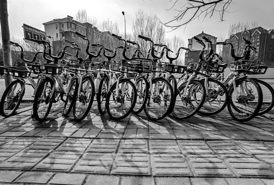 bicycle parked on a sidewalk