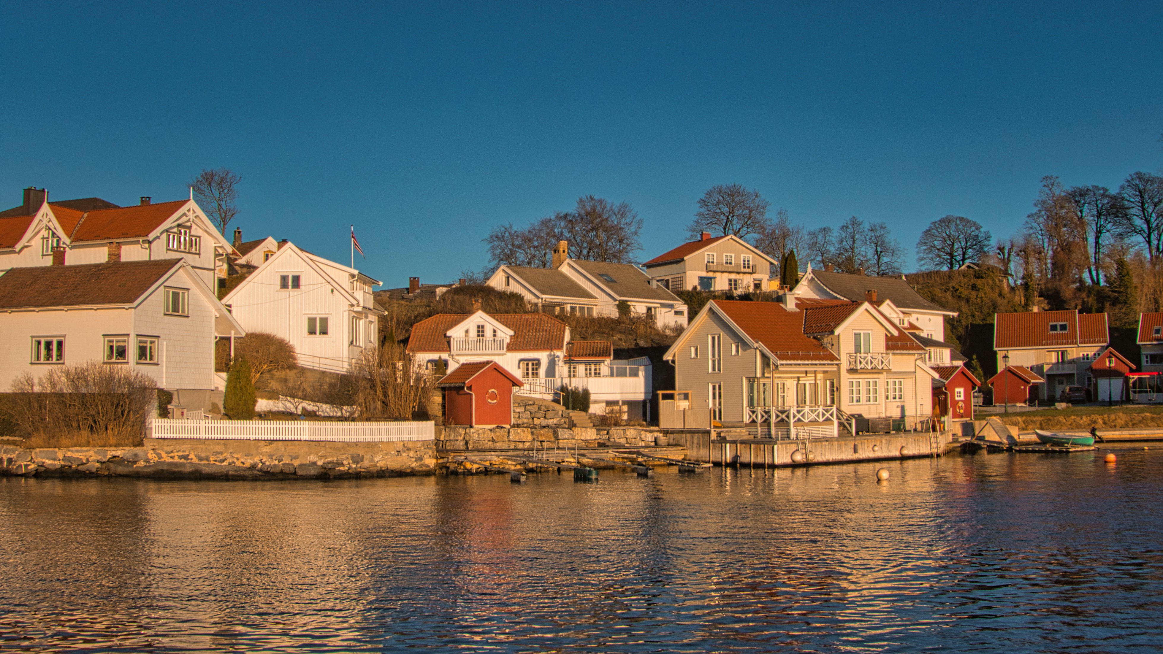 A picturesque view of Styrsö's village and coastline