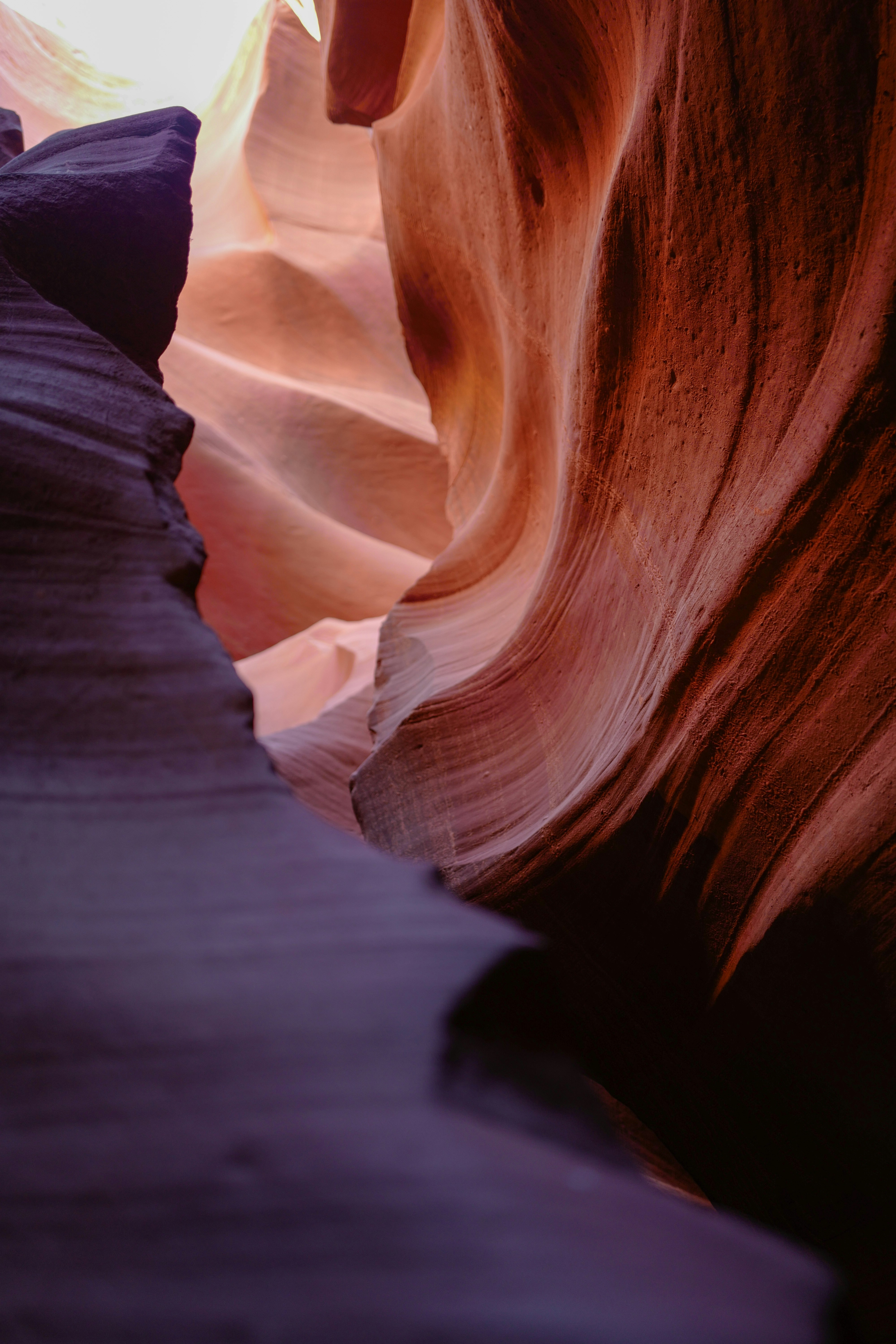 Pintura abstracta marrón y blanco